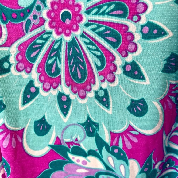 Dear Scarlet size 2X colorful short sleeve office work casual floral paisley - Picture 15 of 16